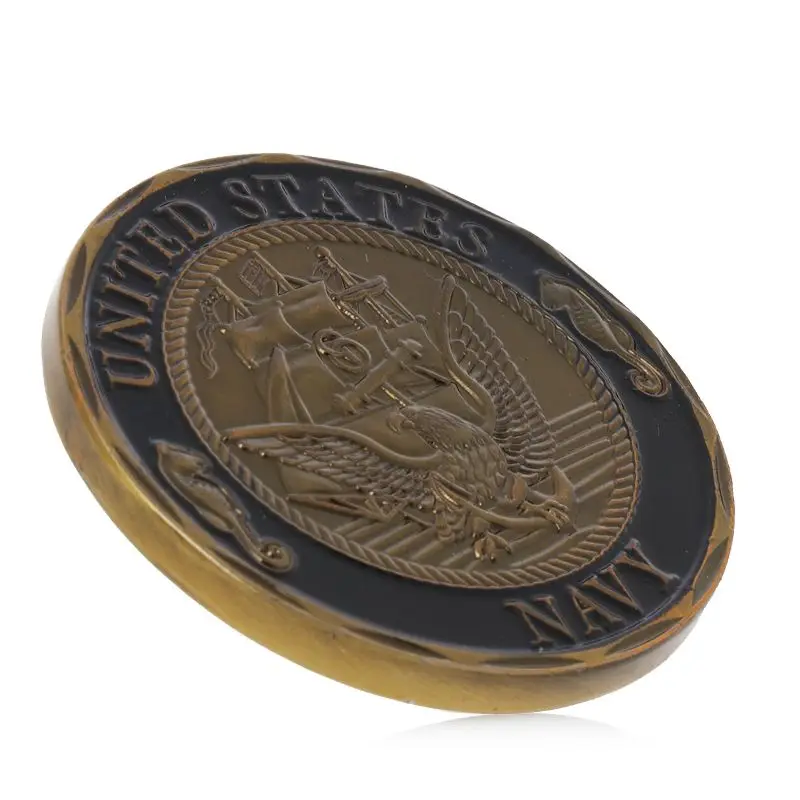 Высокое качество не валюты Монета собирать монета позолоченные ВМС США Shellback при