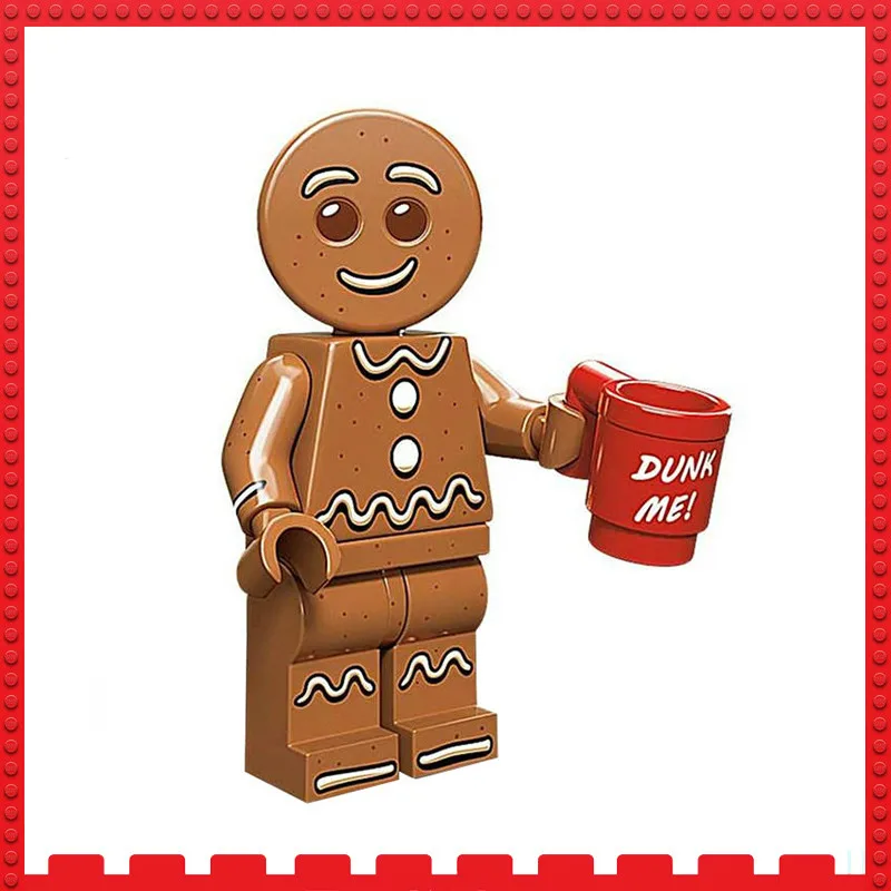 

HOT Toy story Gingerbread Man Christmas compatible with Playmobil Building BlockS Bricks Figures Duplo Toys Kids Children Gifts