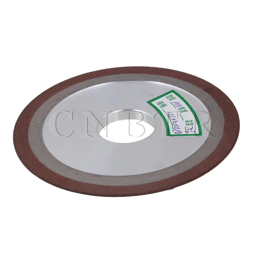 CNBTR 180 Grit Tapered Side 125mm OD Plain Resin Diamond Grinding Wheel Cutter Grinder in