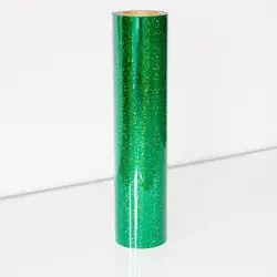 Зеленый блеск теплообмена винил Пресс Плёнки для плоттера Футболки блеск голографическая гладить на 50cm50cm