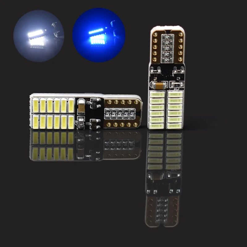 T10 W5W 24SMD CANBUS автомобильные светодиодные лампы без ошибок супер яркие для салона