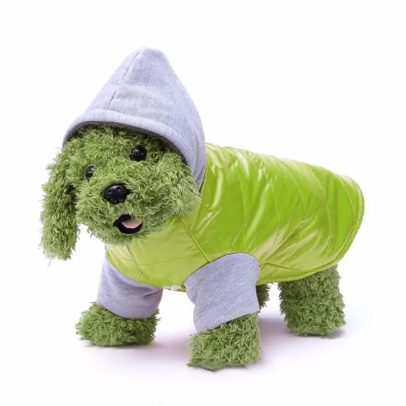 5 цветов, зимние куртки для собак, утепленная теплая для щенков собак, одежда с капюшоном, Новинка