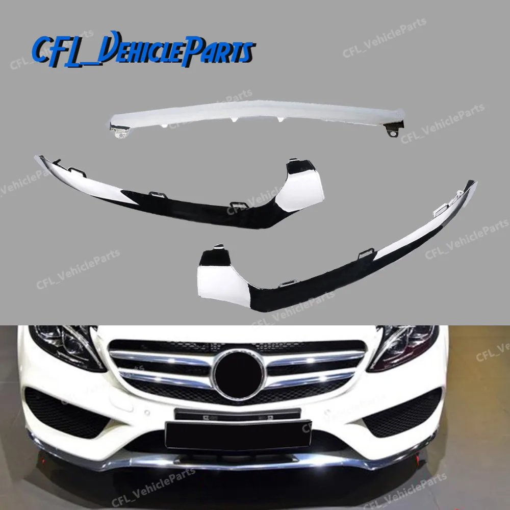 Chrome Rear Right Bumper Moulding Trim for Mercedes C-Class C300 C250 2012-2014