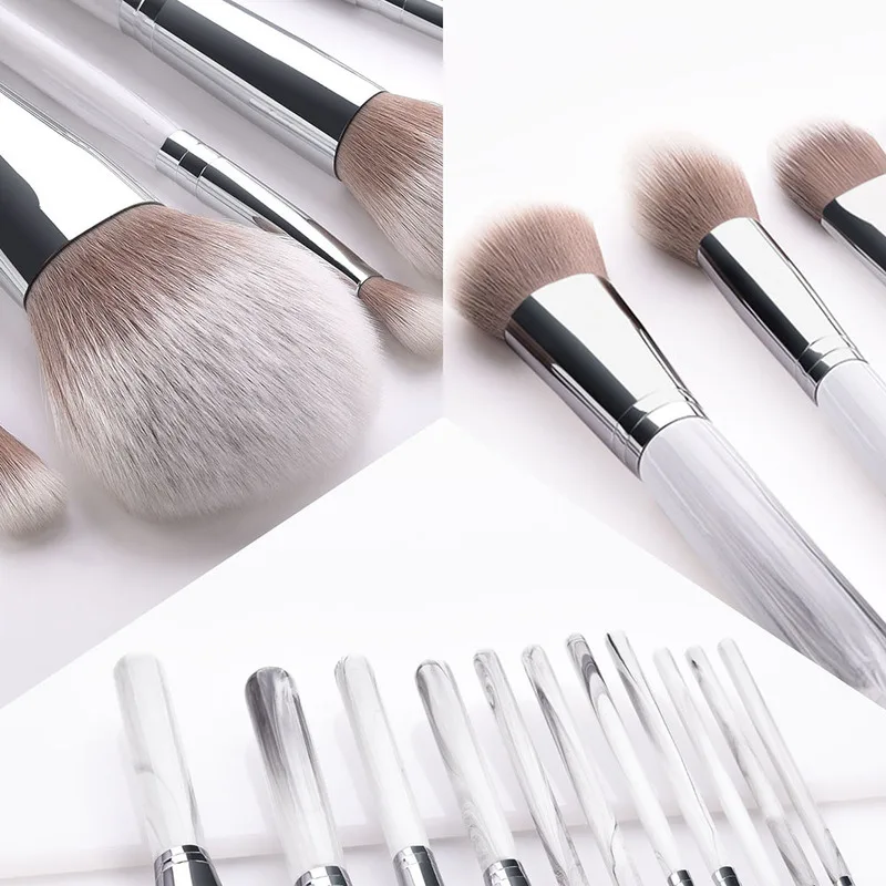 

11Pcs Beauty Makeup Brushes Set Cosmetic Foundation Powder Blush Eye Shadow Lip Blend Make Up Brush Tool Kit Maquiagem