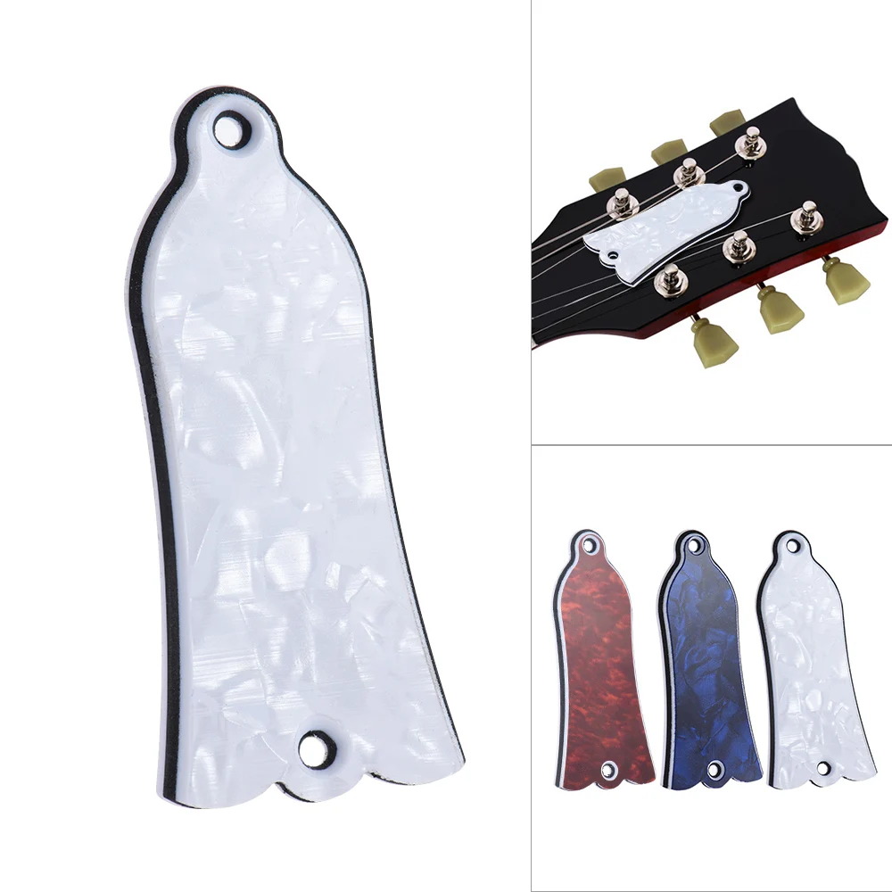

2 Holes Bell-shaped Guitra Truss Rod Cover Plate Scroll Plate for Electric Guitar Acoustic Guitarra