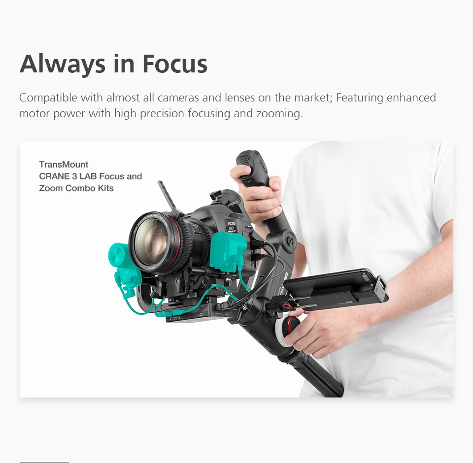Набор аксессуаров Zhiyun Crane 3 lab Master включая держатель телефона мотор с