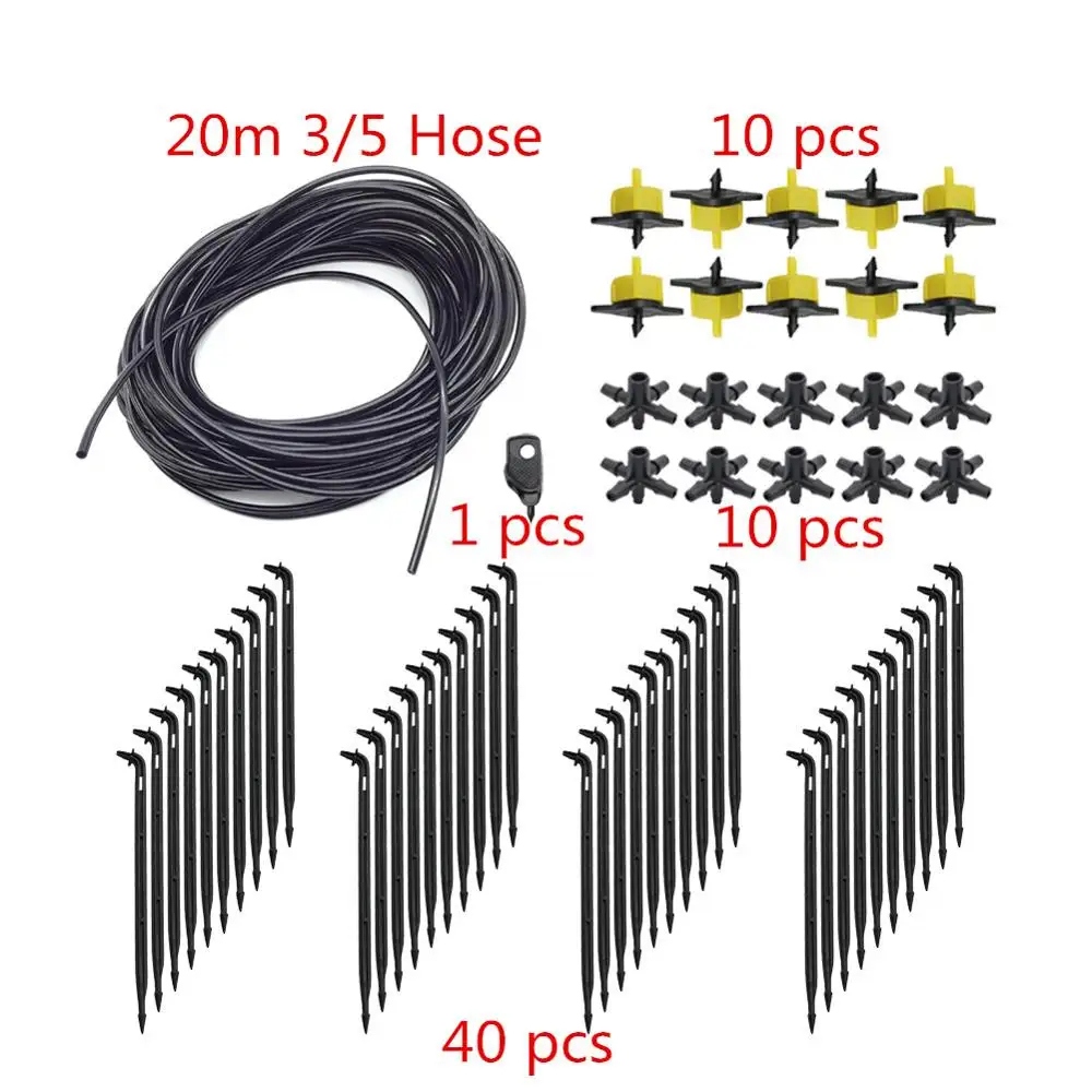 2L/4L/8L тепличная система капельного орошения сада набор 4-полосная утечки Капельного Орошения Стрелка система горшечные растения Полив kit 10 комплектов - Цвет: Type 2  2L