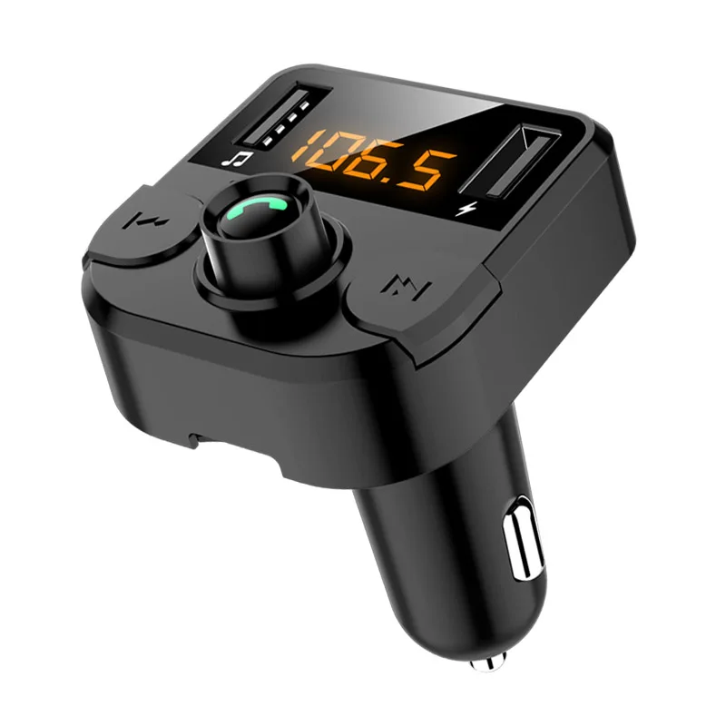 JaJaBor Wireless FM Transmitter Bluetooth Car Kit MP3 Music Player Bluetooth 5.0 Handsfree Calling Dual USB Car Charger