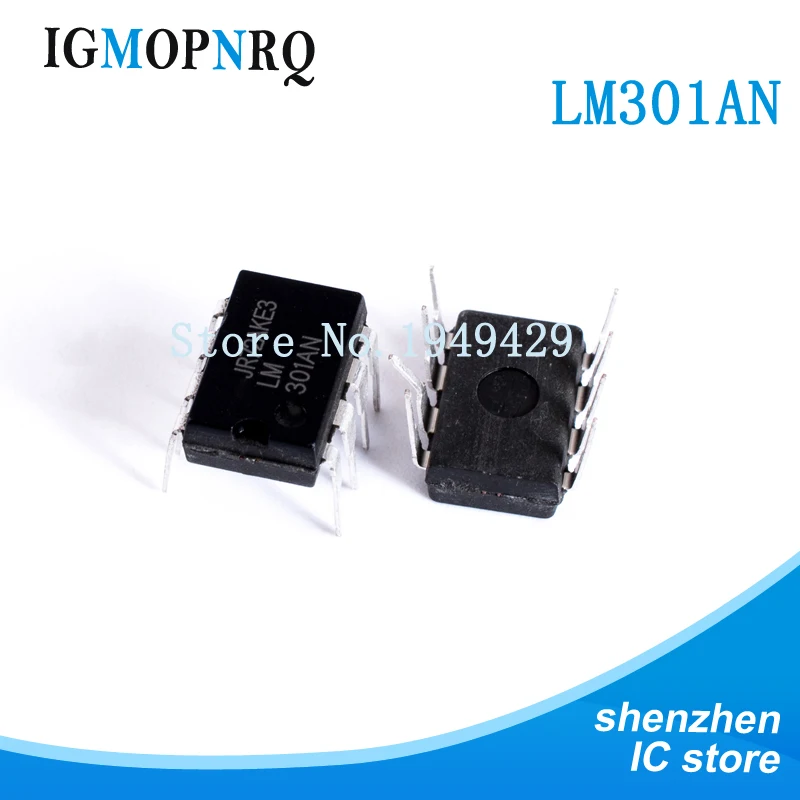 10PCS LM301AN DIP8 LM301 LM301A Operational amplifier op amp OP Amp ...