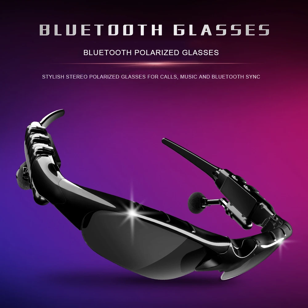 

Bluetooth Sunglasses Wireless Long standby Music Glasses Outdoor Sport Cycling Headphone Headset Stereo Earphone With Mic