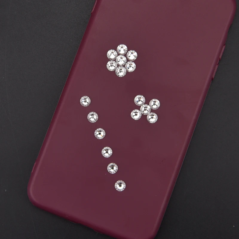 Супер блестящие стразы 2 мм 8 прозрачные Блестящие кристаллы белого цвета горячая
