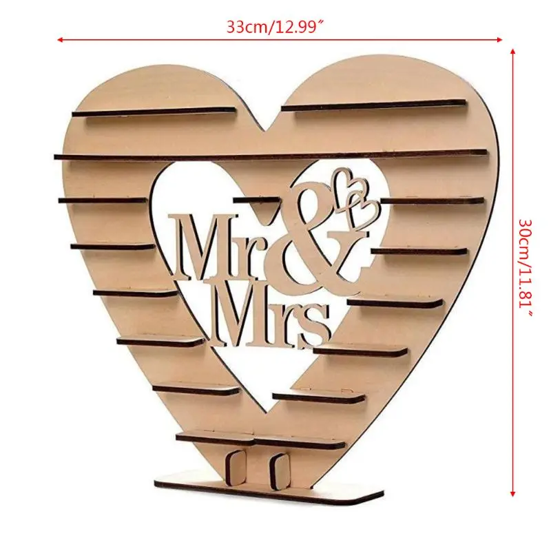 Свадебные деревянные украшения Mr & Mrs подставка для шоколада держатель сладостей
