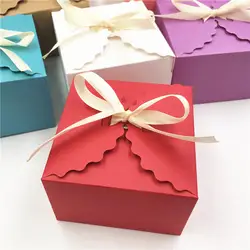 60 шт. красивая упаковка свадебный подарок коробка Фестиваль бумага для упаковки подарка коробка ювелирные изделия для конфет и печенья