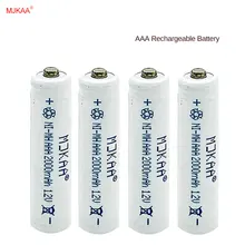 4 шт. AAA 7 # аккумуляторная батарея 2000mAh ni-mh аккумуляторная батарея AAA для игрушки дистанционного управления