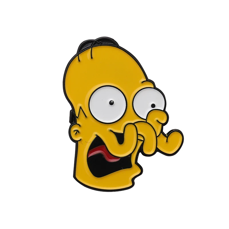 Симпсоны булавки мем 90s ТВ шоу Мультяшные Броши Лиза Мардж Гомер Симпсон нагрудные булавки джинсовые куртки рюкзак аксессуары - Окраска металла: 9