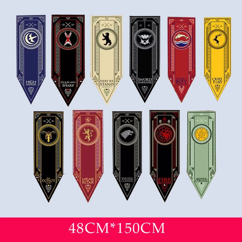 

Home Game Of Thrones Stark Flag Families Flag Home Decor Wolf Dragon Polyester Thrones Banner Flag Games Decorate