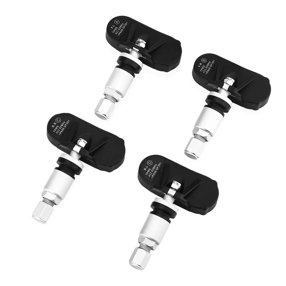 TP - 810 LED Screen Tire Pressure Gauges TPMS Solar Power Supply Car Tire Pressure Alarm Monitoring System 4 Internal Sensors