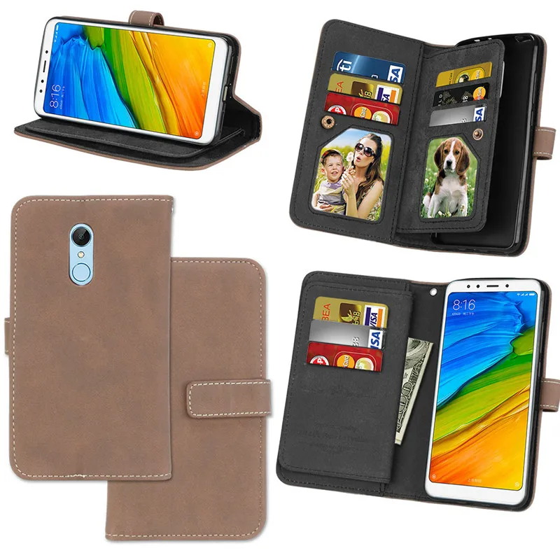Xiaomi Redmi 5 Case cover Redmi 5 case Luxury Leather Multifunction Nine cards Wallet Flip Phone Bag Xiaomi Redmi 5 Phone Case19