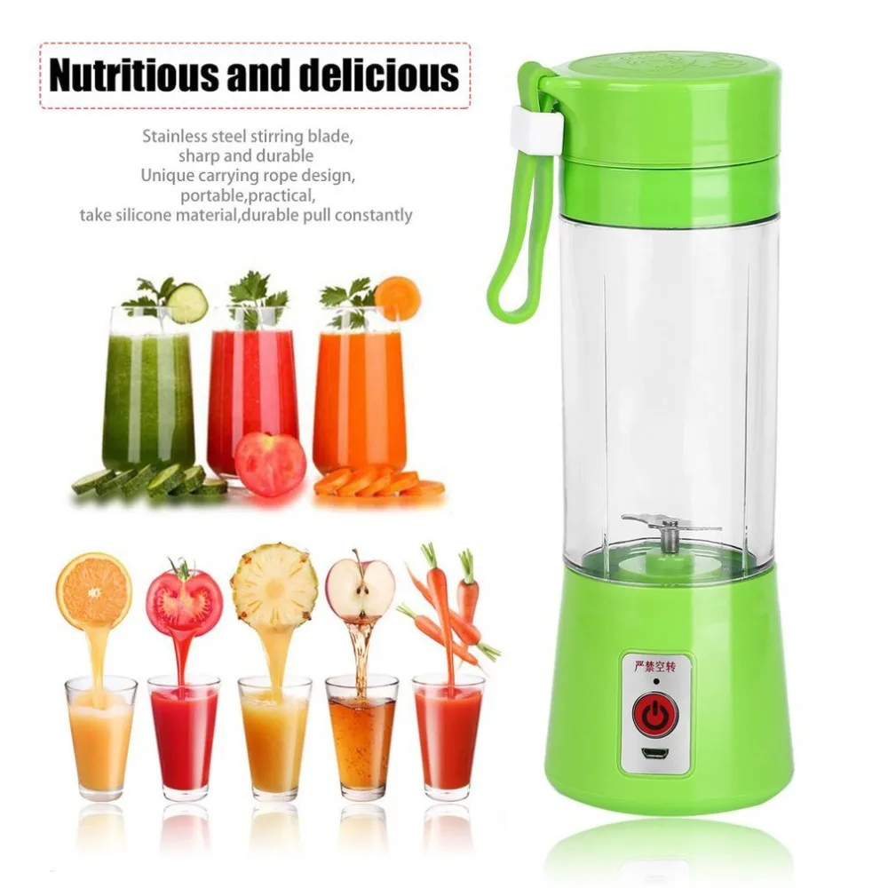 380ML Mini Electric Juicer USB Portable Fruit Lemon Citrus Orange