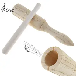 Звуковая трубка деревянная ворона детский подарок дерево эхолот музыкальная игрушка ударный образовательный инструмент с палкой