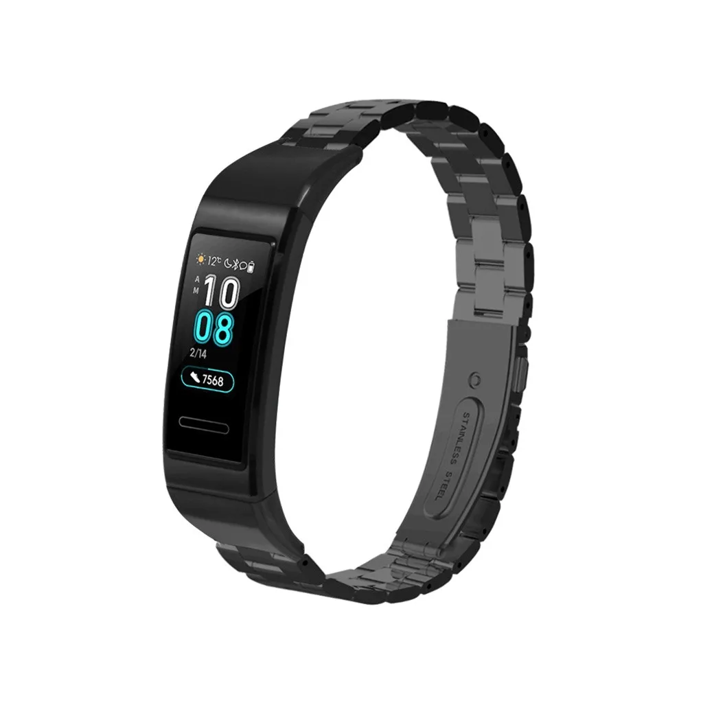 Браслет на запястье для Huawei Band 3/3 Pro Смарт-часы из нержавеющей стали сменный