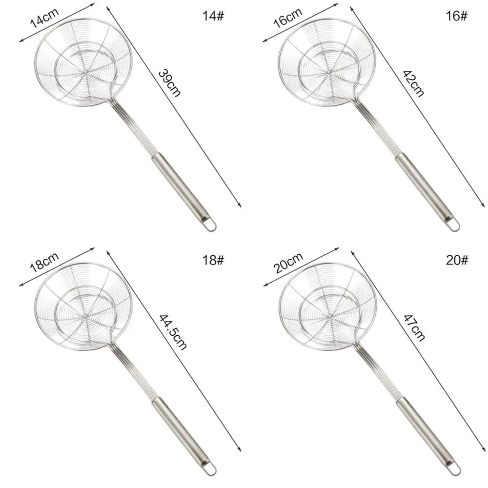 Паук фильтр из нержавеющей стали шумовка ковш еда Жарка ложка с длинной ручкой для дома кухня жареная кухня ресторан