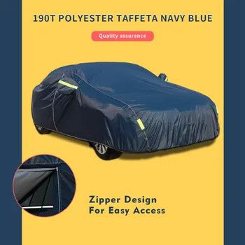 

190T Polyester Taffeta waterproof car covers outdoor sun protection cover car dust rain snow protective suv sedan hatchback full