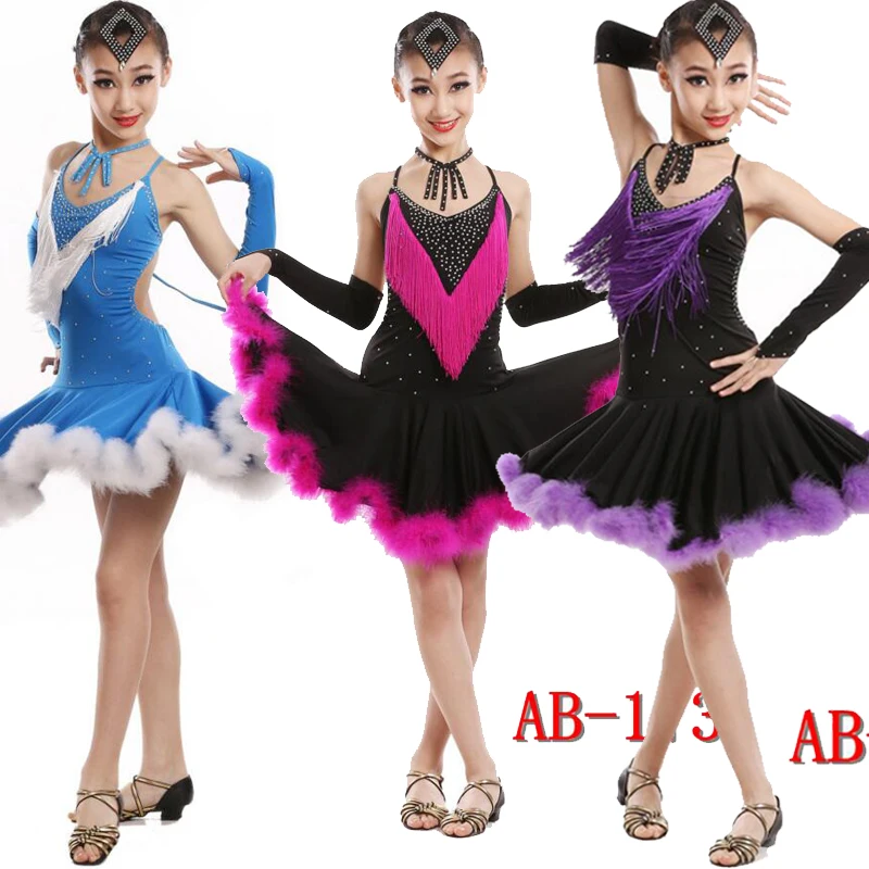 Chico niños profesionales latina de baile de Salsa vestido niñas ...