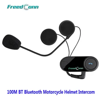 

Original Freedconn Motorcycle Helmet Bluetooth Headset Intercom 100M Wireless BT Interphone Stereo Headphone FM Radio