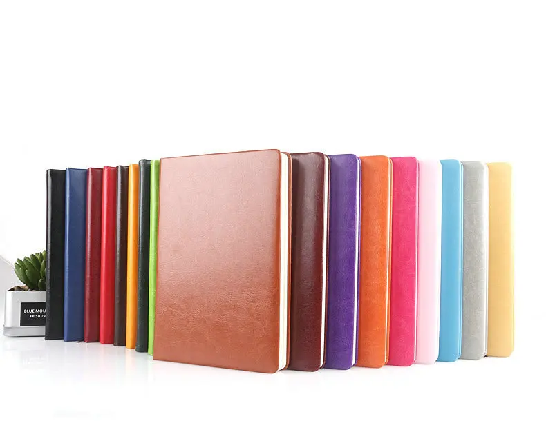 

2Pcs Business Notebook High-end Diary Notepad PU Leather Teaching Notebook Stationery Student Gift Traveler Record Book