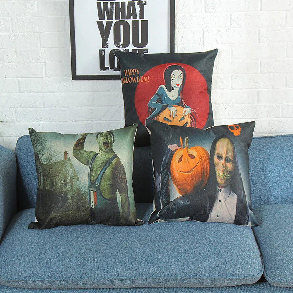 Halloween Pillowcase printed Decorative Throw Home sofa Cushion cover