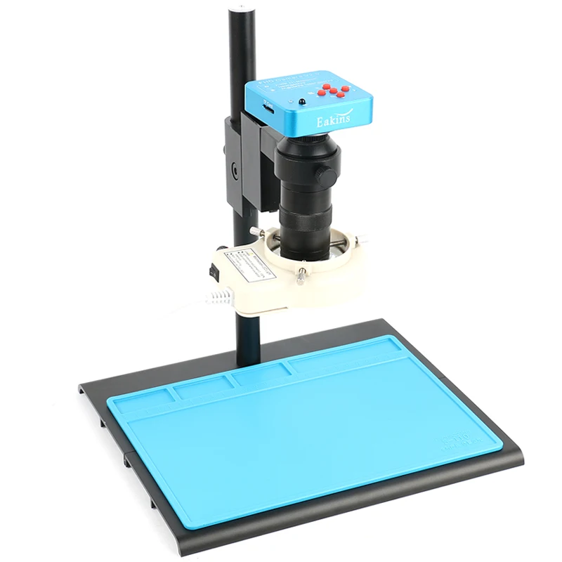  38MP 2K HDMI USB Industrial Electronic Digital 180X 300X Video Microscope Camera Set Fo Phone PCB S