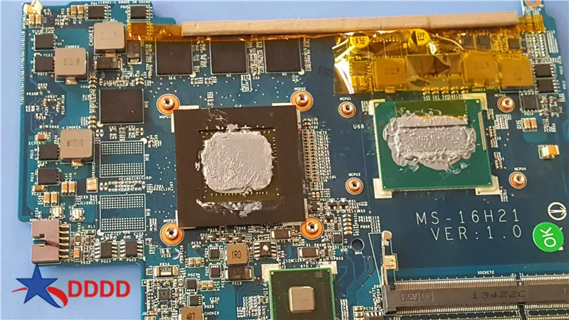 الأصلي ms-16H2 MS-16H21 ل MSI GS60 اللوحة المحمول مع i7 وحدة المعالجة المركزية و GTX860M 100% الكمال العمل