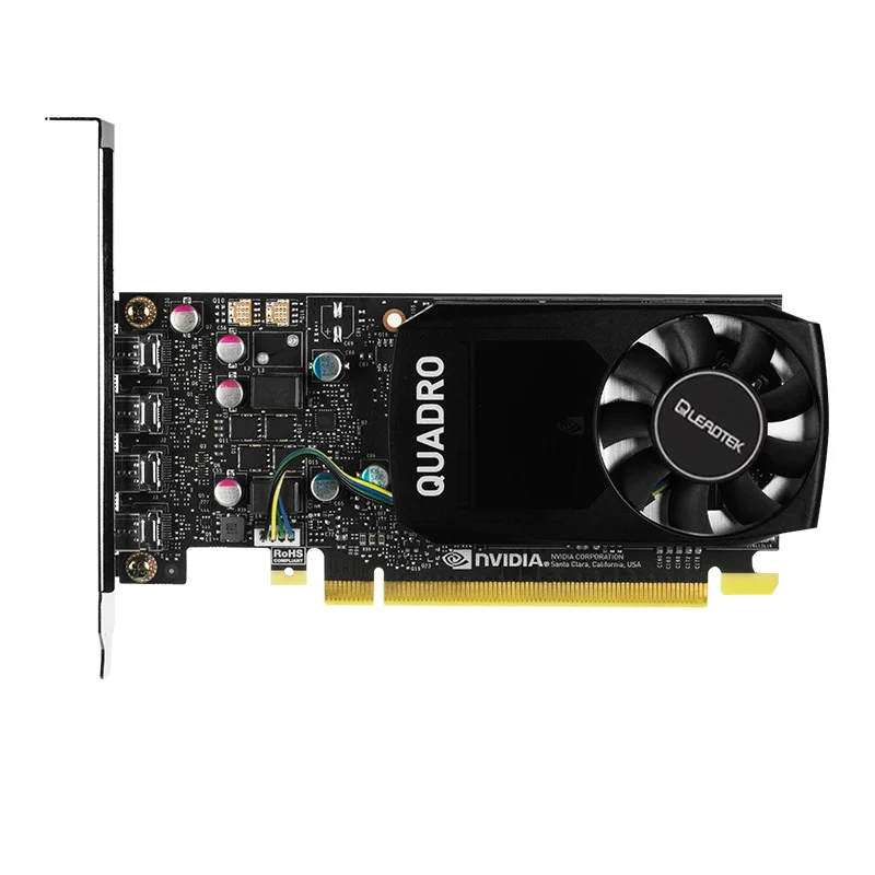 Leadtek NVIDIA Quadro P1000 4 ГБ GDDR5/128 бит/82 Гбит/с CUDA Core 640 моделирование рендеринг графика профессиональная графика