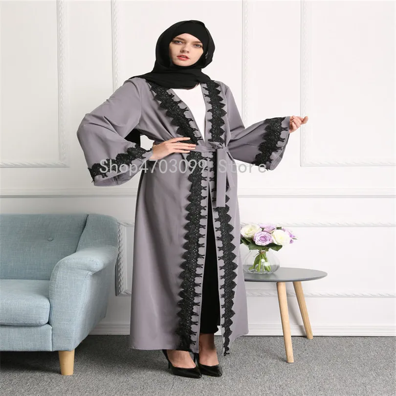 Новый женский мусульманский открытый кардиган исламский арабский Amira Винтаж Jilbab