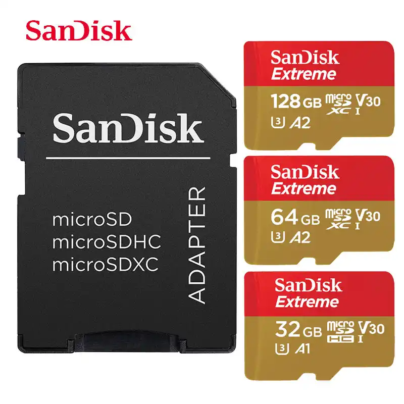 Sandisk Extreme 32GB 32G Micro SD MicroSDHC Tarjeta Con Adaptador 100MB//s U3 4K A1