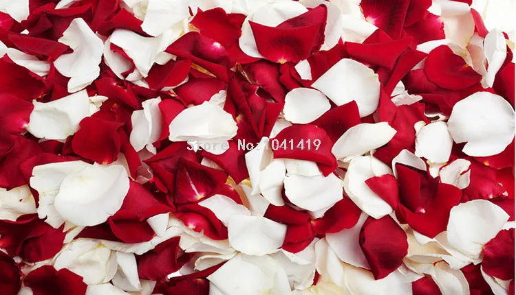 Романтическая мода лепесток розы 3D Пол Настенные обои Ванная комната Спальня водонепроницаемый Нескользящая одежда ПВХ обои Papel де Parede 3D