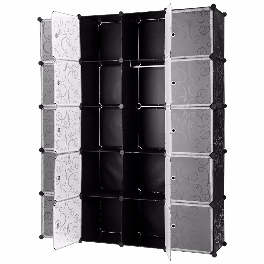 Langria 20 Cube Boucle A Motifs Noir Verrouillage Modulaire