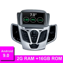 Android 9,0 автомобильный dvd-плеер для FORD Fiesta 2008- gps навигация 2 Din Автомобильный радио мультимедиа wifi стерео ips головное устройство RDS