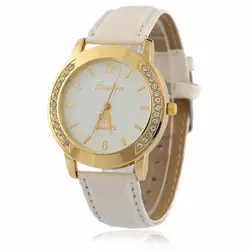 Роскошные женские часы-браслет модные женские платья модные женские часы Geneva Silica Band аналоговые кварцевые ch женские часы