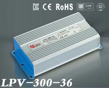 

DC 36V 300W 5.5A Waterproof IP67 Electronic LED Driver outdoor use power supply led strip transformers adapter