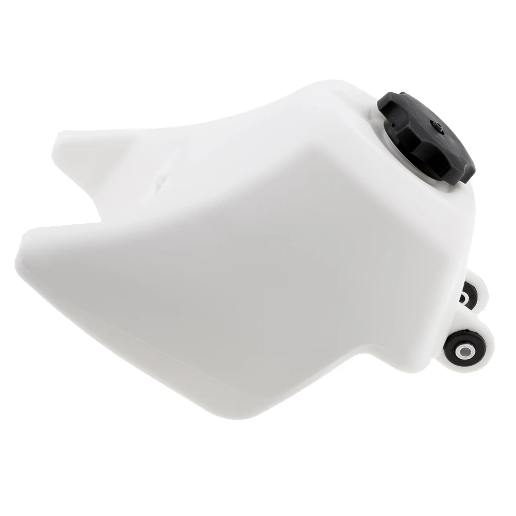 

White Body Black Cap Plastic Motorcycle Petrol Fuel Tank For Mini Moto Pit Dirt Bike Filter for Yamaha PW50 PW PY 50 Peewee