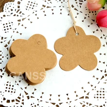 4X5 см(со шнуром) крафт-бумага висячие бирки пустые этикетки для цены закладки свадебные принадлежности(ss-1230