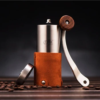 

MICCK Stainless Steel Manual Coffee Grinder With Store Bag Portable Hand Mill Coffeeware Coffee Beans Pepper Grain Mill Cafe