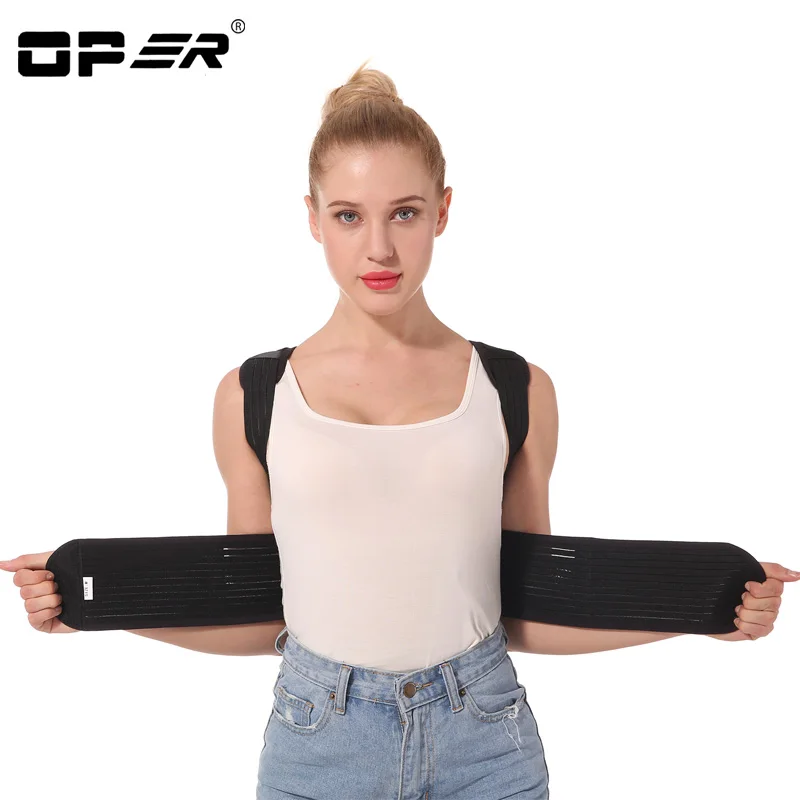 OPER adjustable Shoulder back belt posture corrector back support brace Posture belt Back Brace rectify health care CO-96  (8)