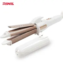 RIWA щипцы для завивки волос с аксессуарами сухой и влажной Применение 2 в 1 для завивки волос RB-810S Инструменты для укладки волос