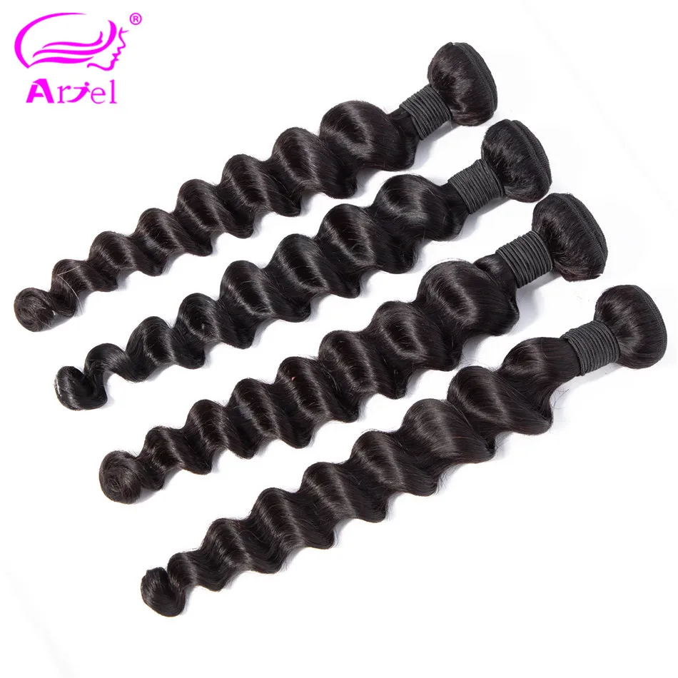 

Loose Deep Wave Bundles Indian Hair Weave Bundles Human Hair Bundles 30 Inch Bundles 1/4/3 PCS Non Remy Deep Wave Hair Extension