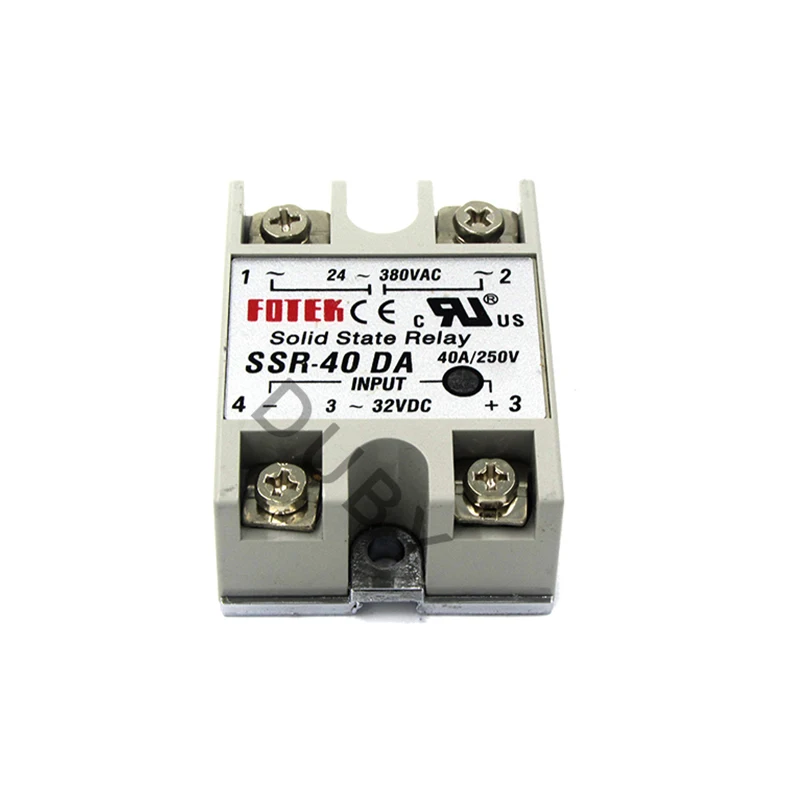

SSR-40 DA Industrial Solid State Relay DC to AC Solid State Relay Module for SSR-40DA Temperature Controller 24V-380V 40A 250V