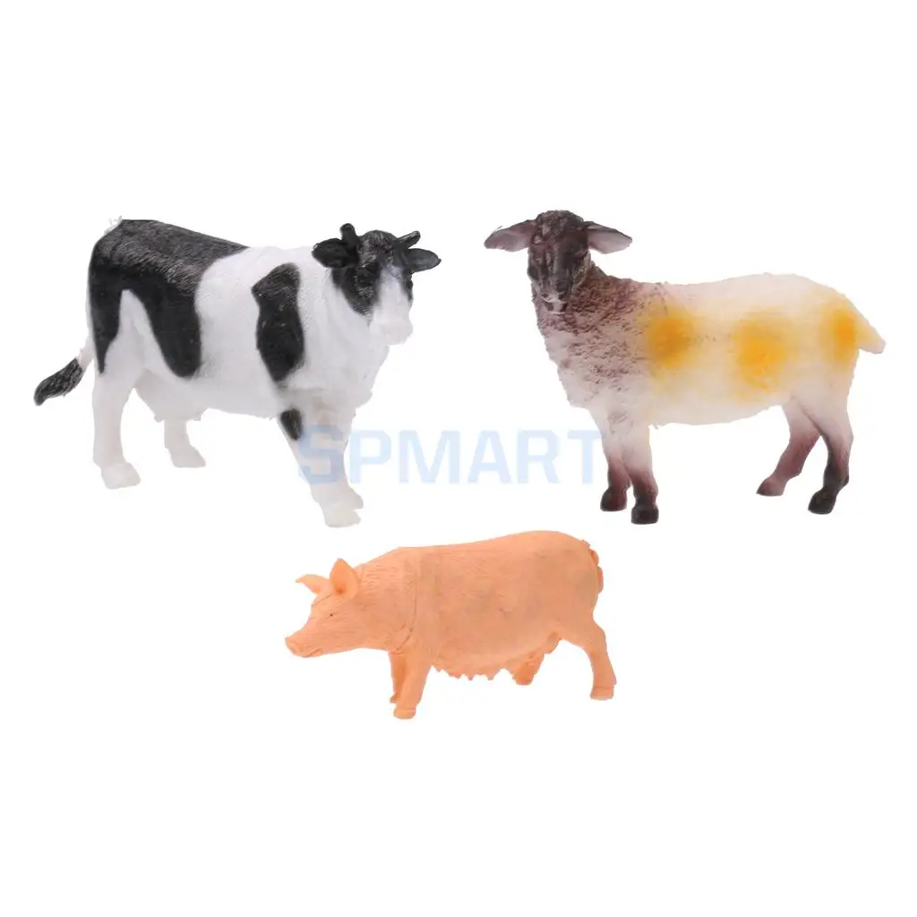 Aliexpress.com : Buy 100 Pieces / Set Cartoon Plastic Farm Animals