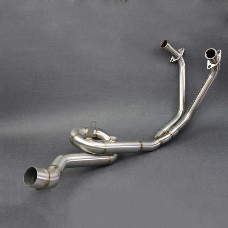 For Yamaha MT-03 YZF R3 R25 2014 2015 2016 Motorcycle Exhaust Muffler Mid Pipe Full System Stainless Steel 2 Colors for Option (2)